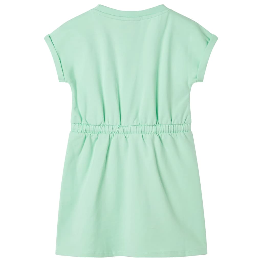 Rochie pentru copii cu șnur, verde aprins, 116 Rochie pentru copii cu șnur, verde aprins, 116