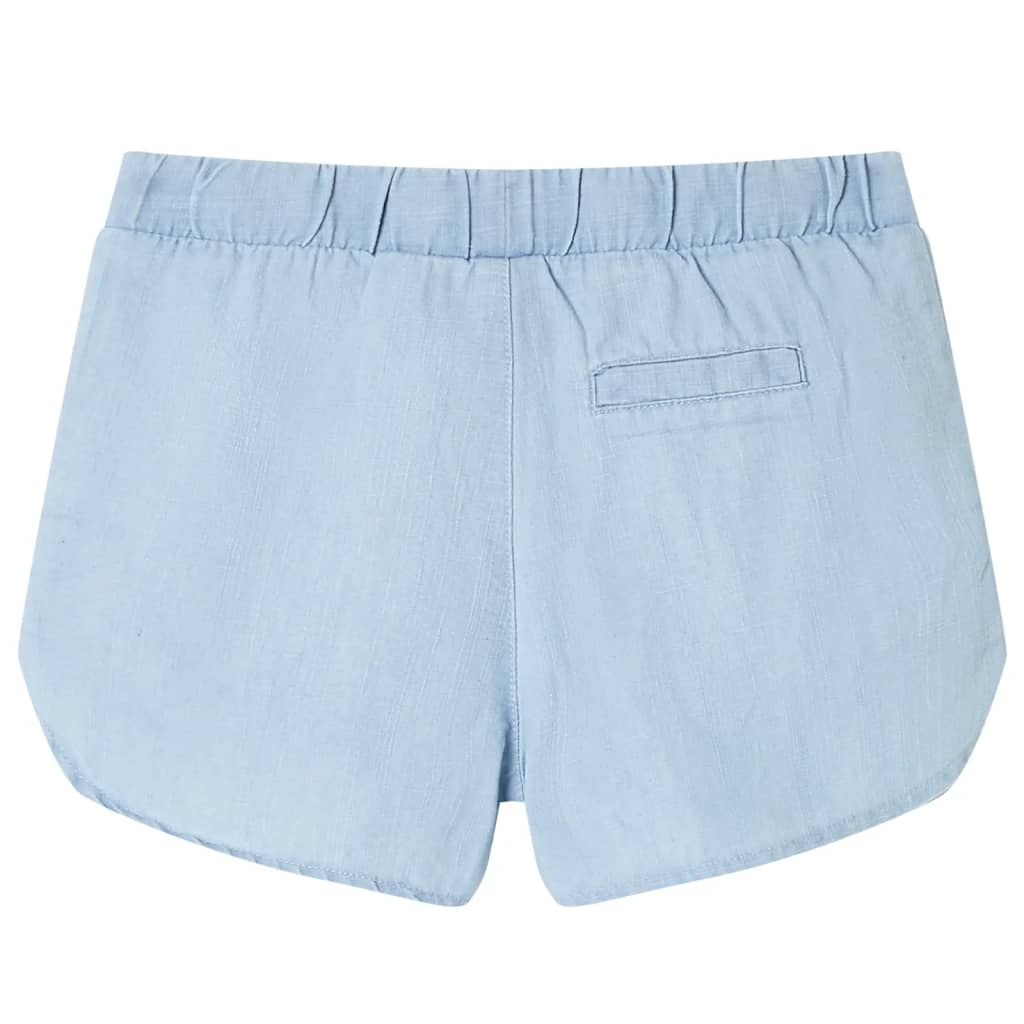 Pantaloni scurți pentru copii, albastru denim pal, 92