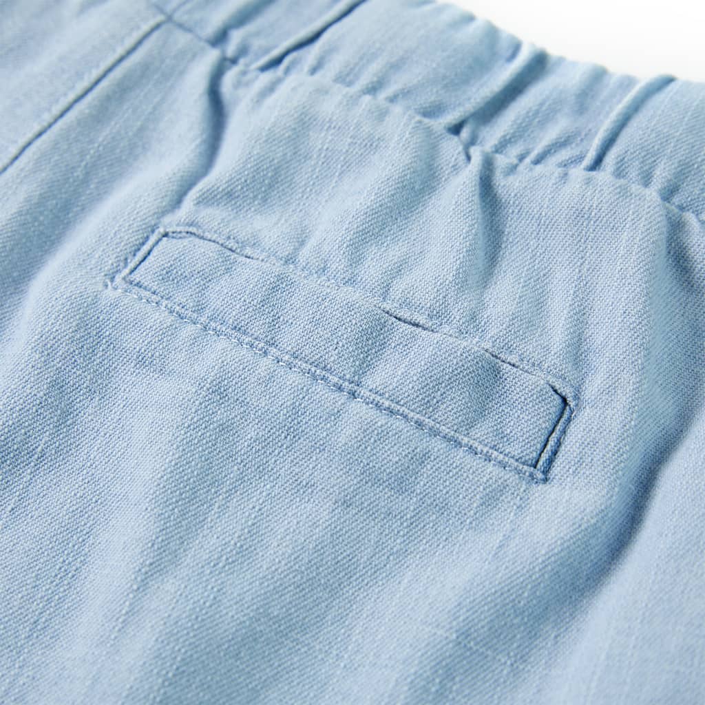Pantaloni scurți pentru copii, albastru denim pal, 140