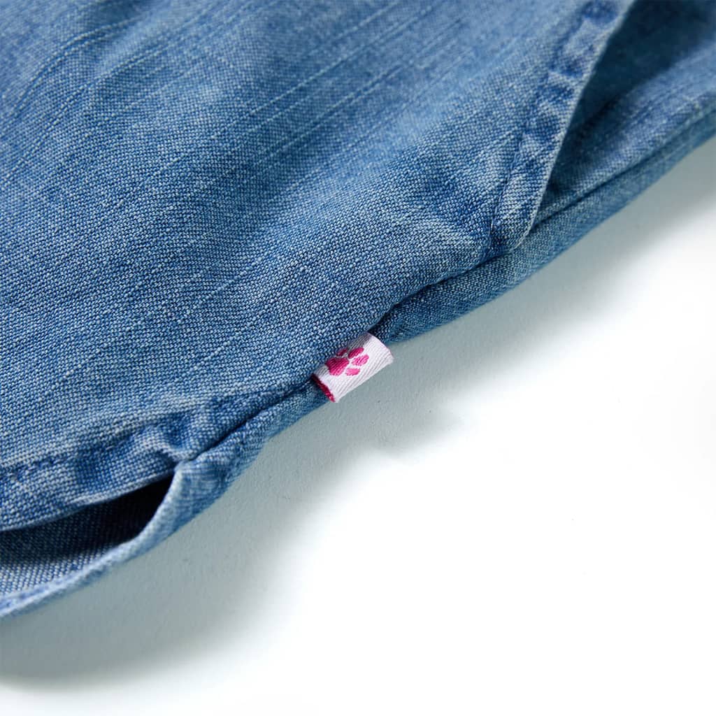 Pantaloni scurți pentru copii, albastru denim, 116