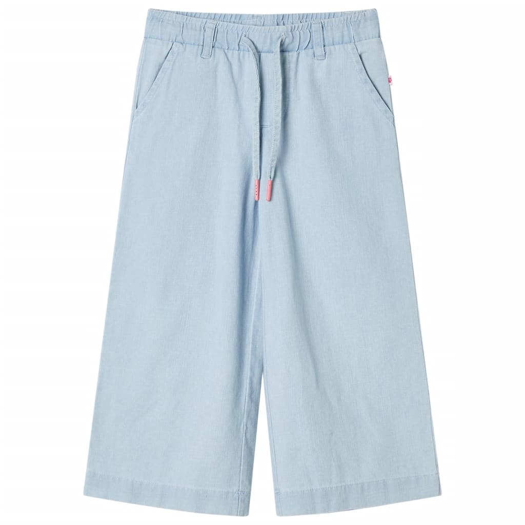 Pantaloni pentru copii, albastru denim pal, 104 Pantaloni pentru copii, albastru denim pal, 104