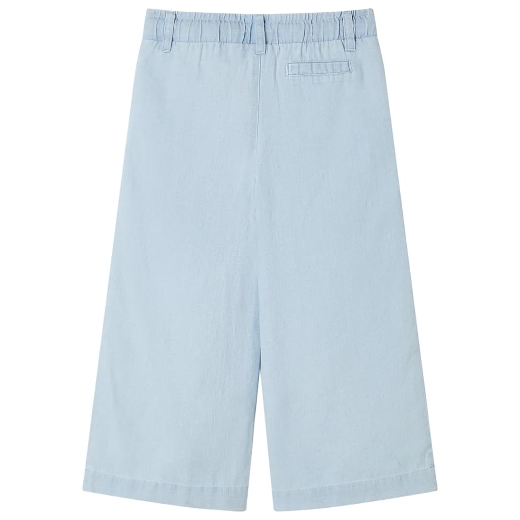 Pantaloni pentru copii, albastru denim pal, 140 Pantaloni pentru copii, albastru denim pal, 140