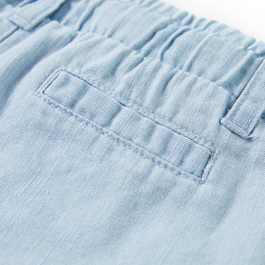 Pantaloni pentru copii, albastru denim pal, 140 Pantaloni pentru copii, albastru denim pal, 140