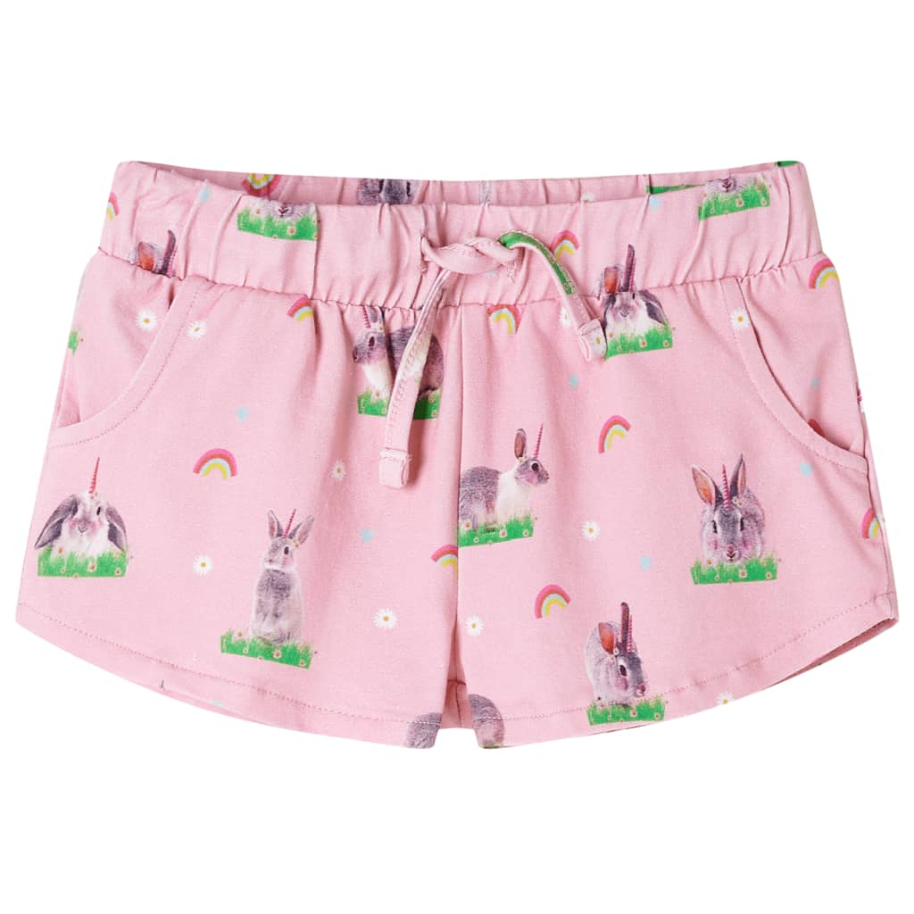 Pantaloni scurți pentru copii cu șnur roz deschis 92 Pantaloni scurți pentru copii cu șnur roz deschis 92