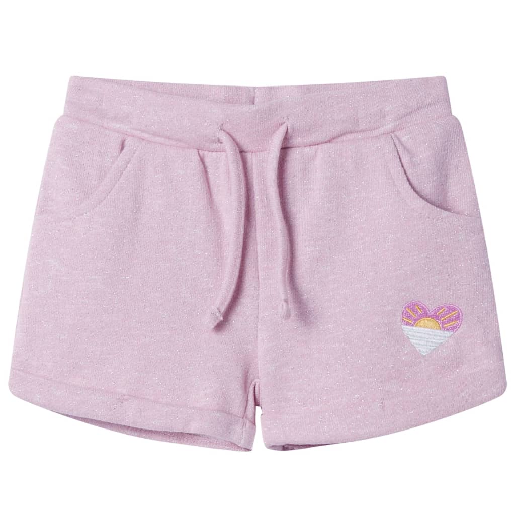 Pantaloni pentru copii cu șnur, lila combinat, 104 Pantaloni pentru copii cu șnur, lila combinat, 104