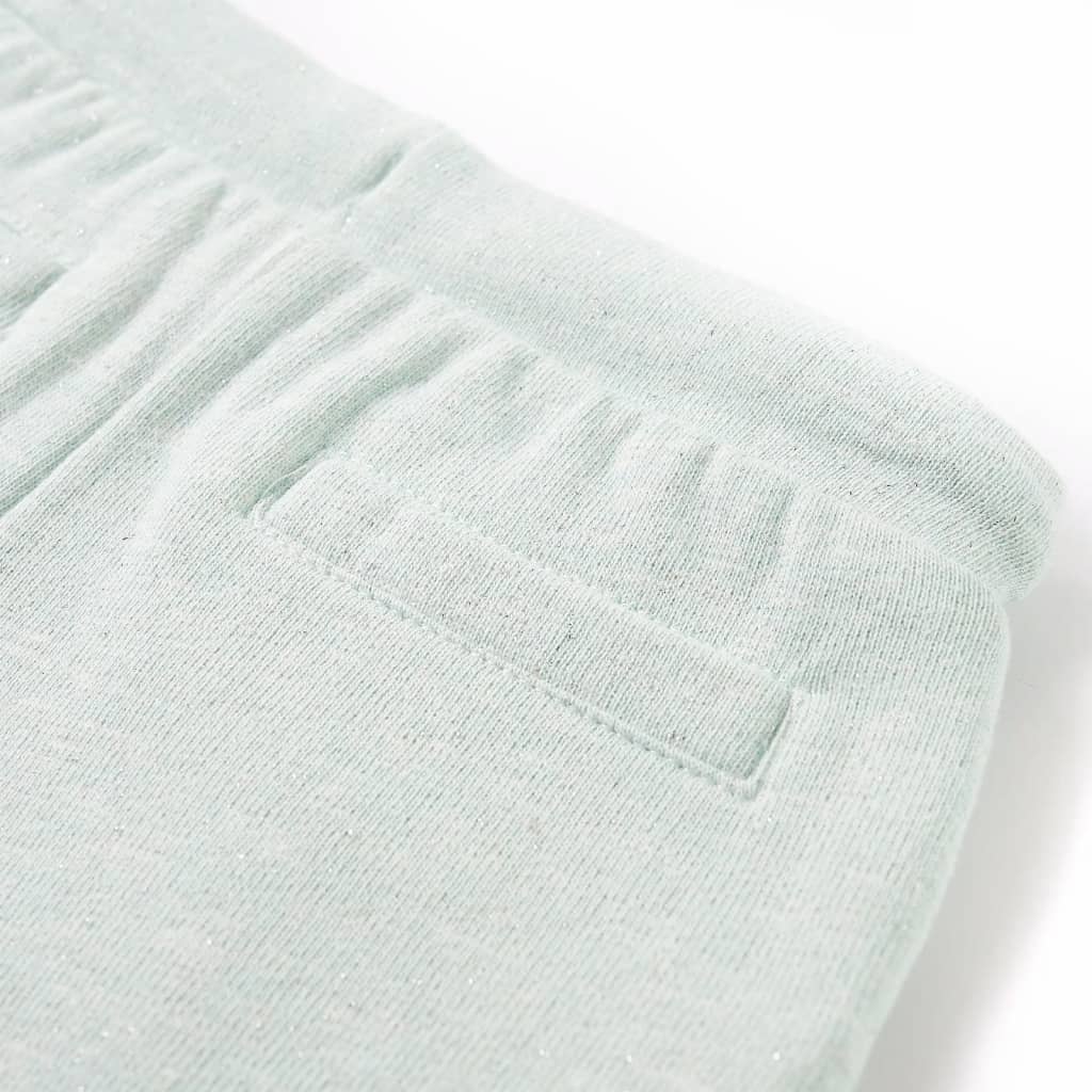 Pantaloni scurți de copii cu șnur, verde mentă deschis combinat, 116 Pantaloni scurți de copii cu șnur, verde mentă deschis combinat, 116