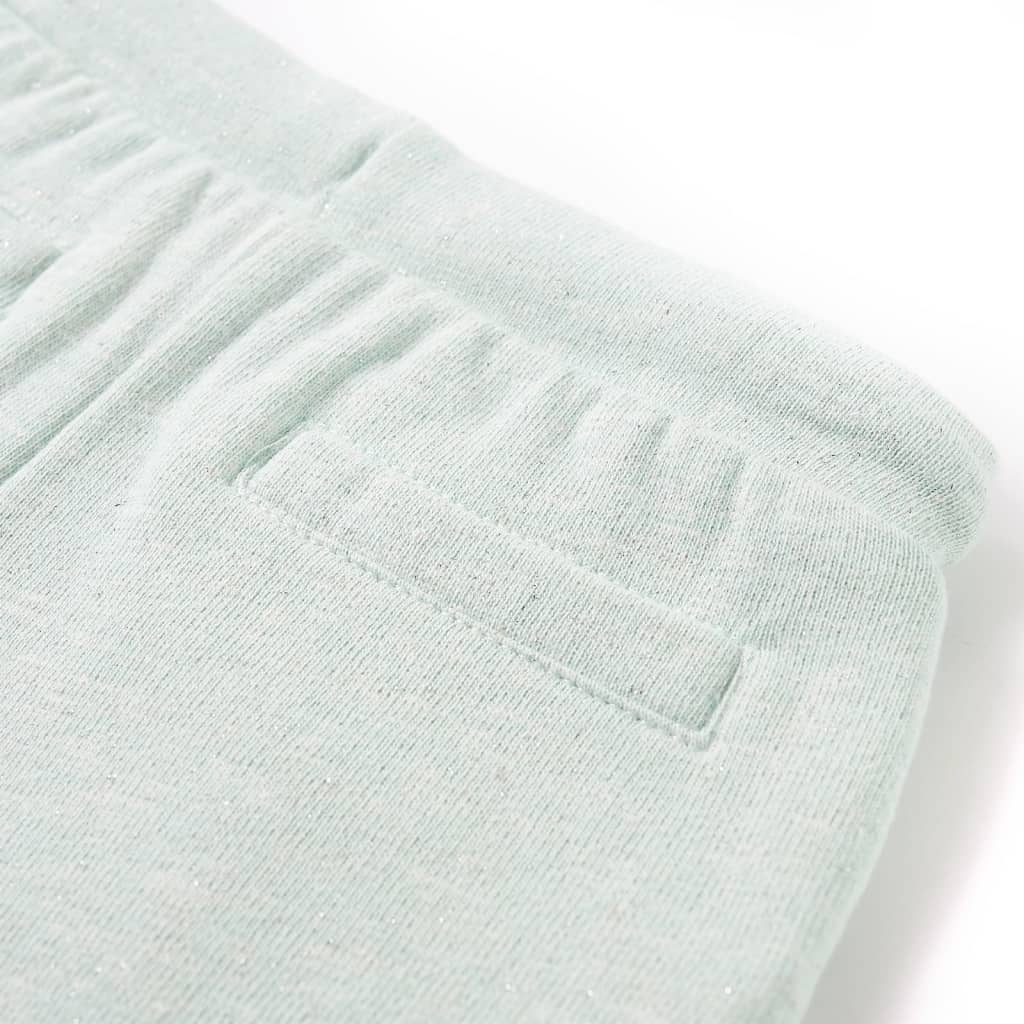 Pantaloni scurți de copii cu șnur, verde mentă deschis combinat, 128 Pantaloni scurți de copii cu șnur, verde mentă deschis combinat, 128