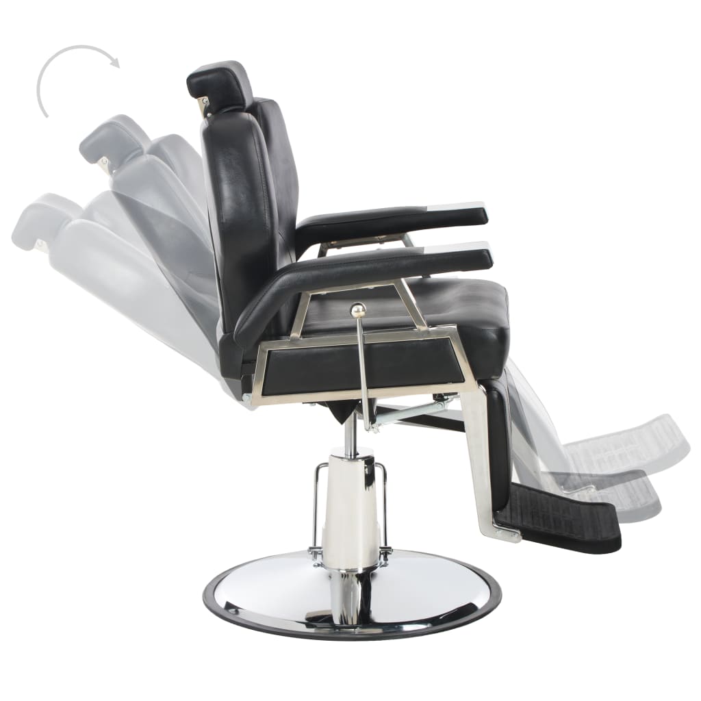 vidaXL Scaun frizer, negru, 72 x 68 x 98 cm, piele ecologică vidaXL Scaun frizer, negru, 72 x 68 x 98 cm, piele ecologică