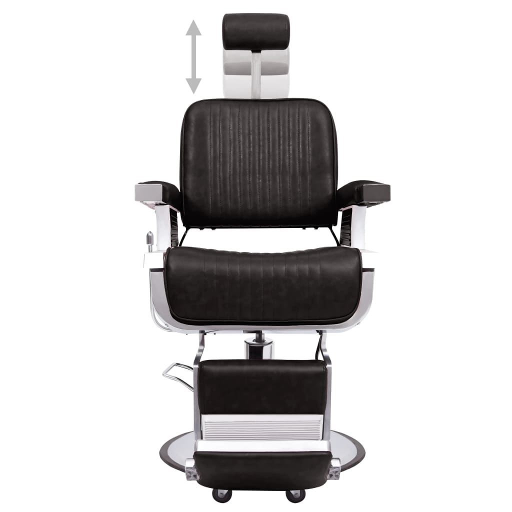 vidaXL Scaun frizer, negru, 68 x 69 x 116 cm, piele ecologică