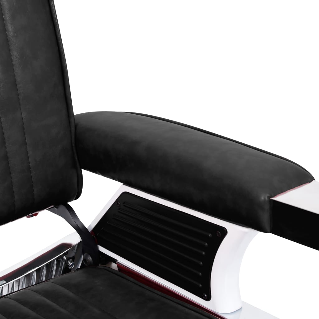 vidaXL Scaun frizer, negru, 68 x 69 x 116 cm, piele ecologică