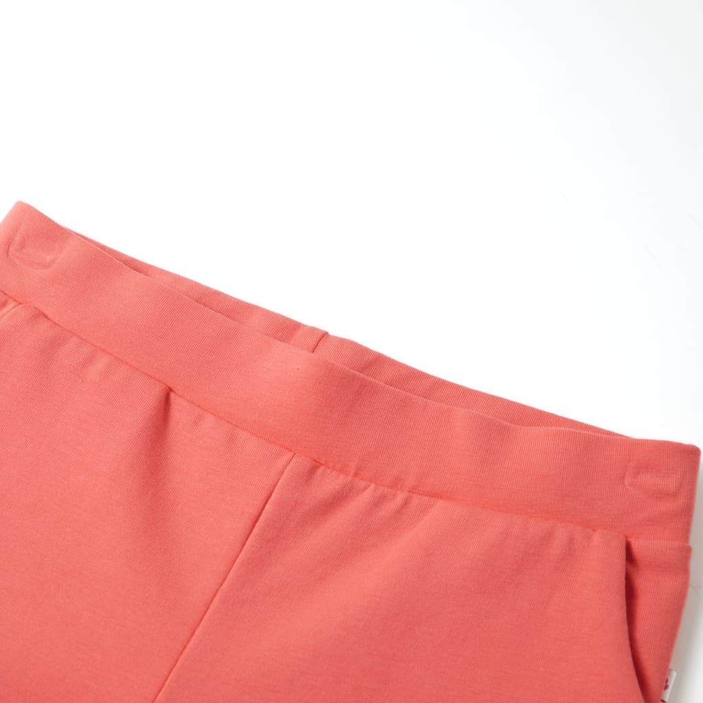 Pantaloni pentru copii cu picioare largi, corai, 140