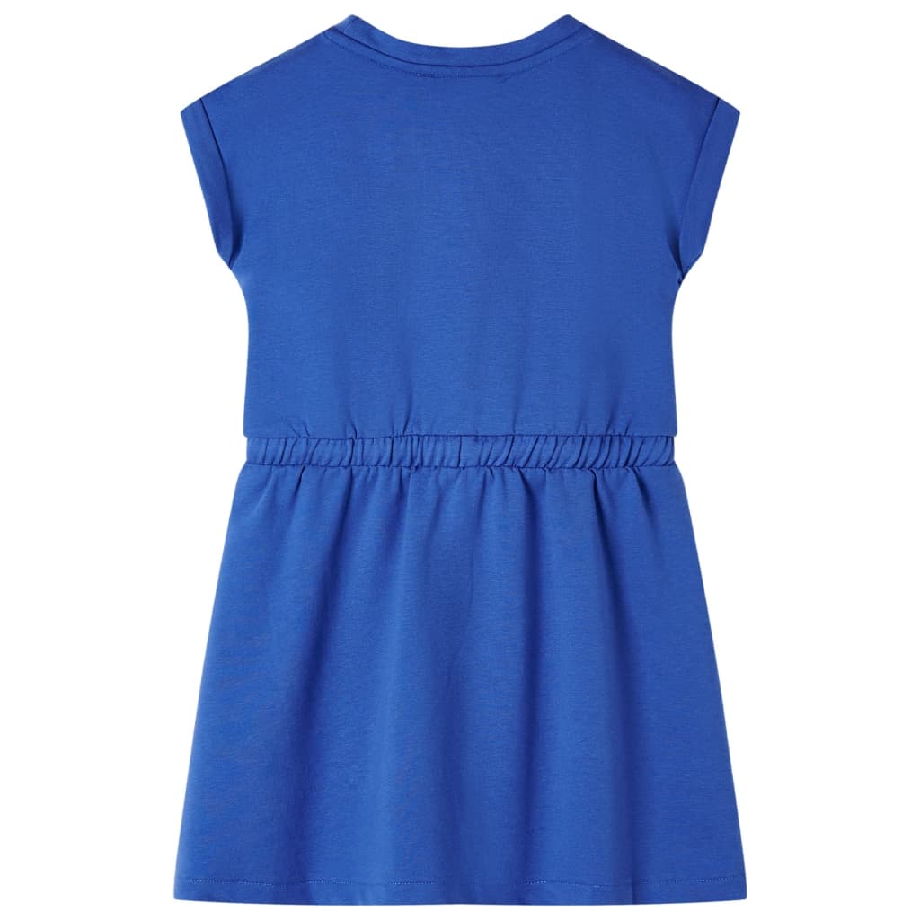 Rochie pentru copii cu șnur, albastru cobalt, 128 Rochie pentru copii cu șnur, albastru cobalt, 128