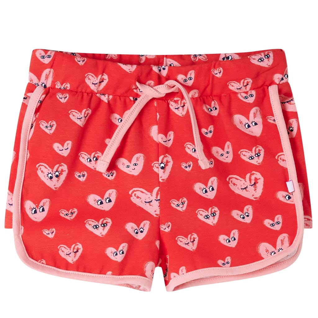 Pantaloni pentru copii cu șnur, roșu, 128 Pantaloni pentru copii cu șnur, roșu, 128