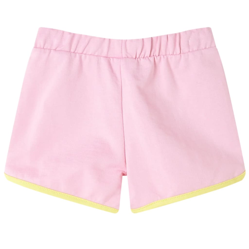 Pantaloni scurți pentru copii cu ornamente, roz aprins, 116 Pantaloni scurți pentru copii cu ornamente, roz aprins, 116