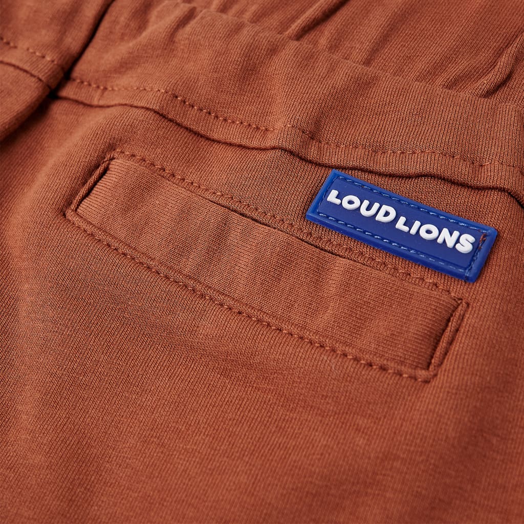Pantaloni pentru copii cu șnur, maro, 116 Pantaloni pentru copii cu șnur, maro, 116