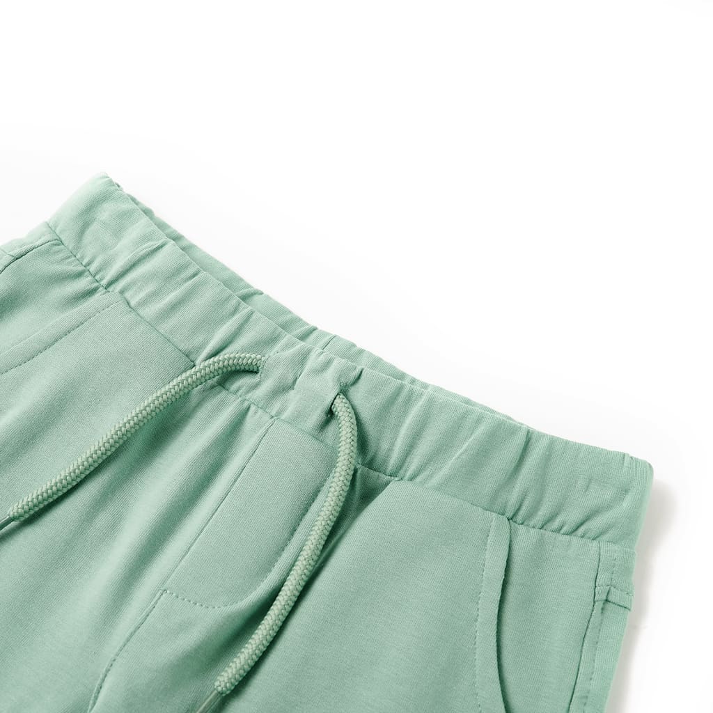 Pantaloni scurți pentru copii cu șnur, kaki deschis, 140