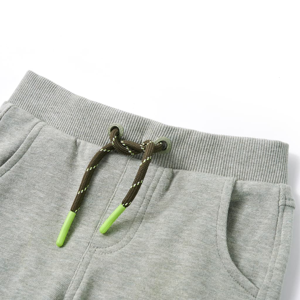 Pantaloni de trening pentru copii, kaki deschis, 92 Pantaloni de trening pentru copii, kaki deschis, 92