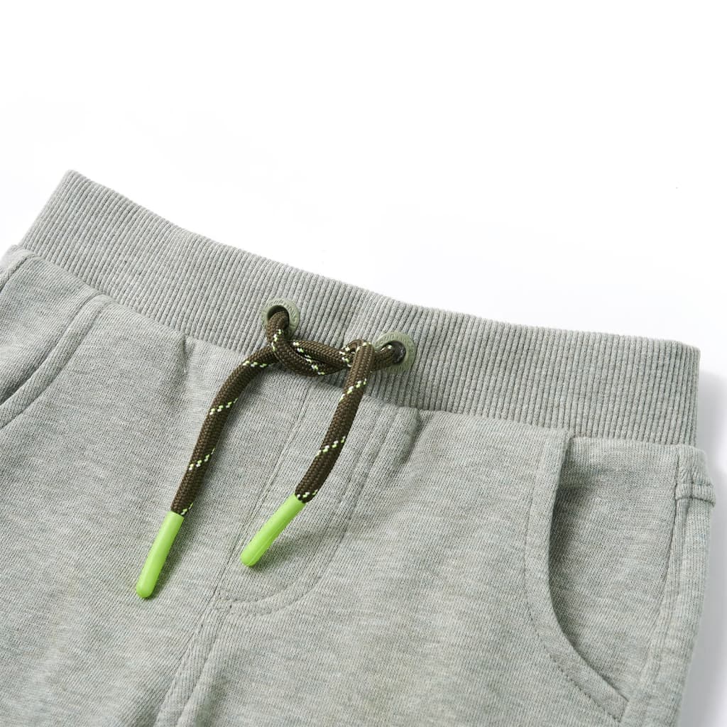 Pantaloni de trening pentru copii, kaki deschis, 104 Pantaloni de trening pentru copii, kaki deschis, 104