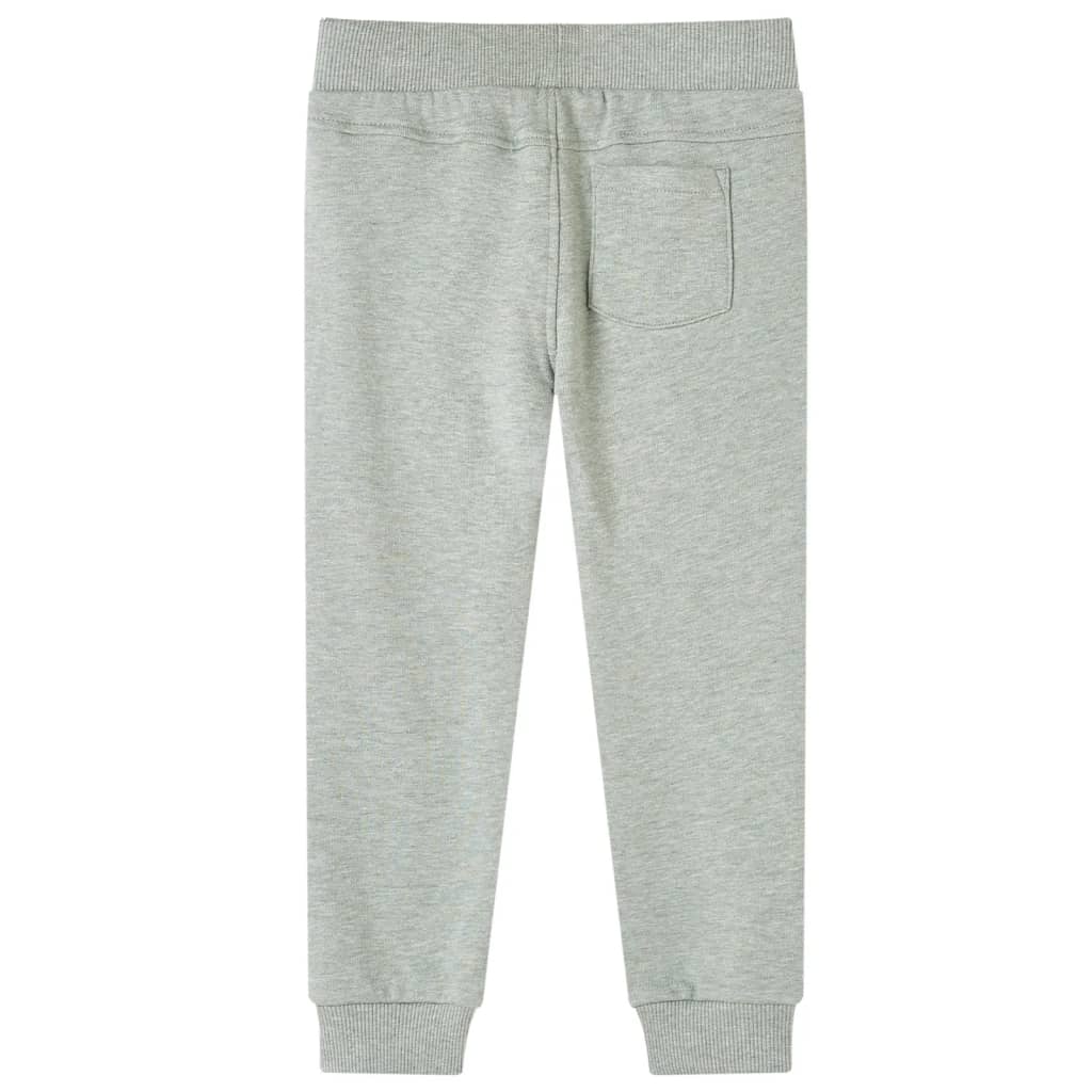 Pantaloni de trening pentru copii, kaki deschis, 116 Pantaloni de trening pentru copii, kaki deschis, 116