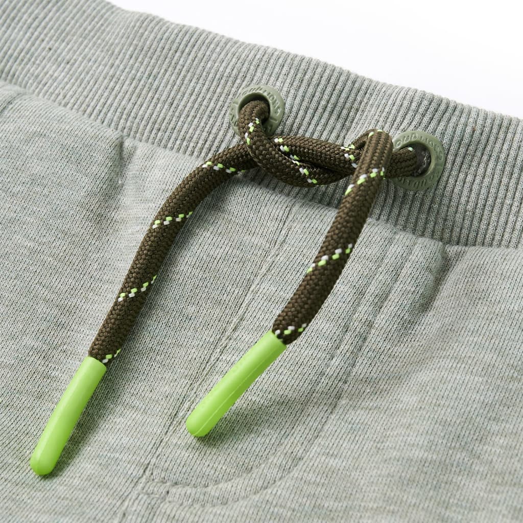 Pantaloni de trening pentru copii, kaki deschis, 128 Pantaloni de trening pentru copii, kaki deschis, 128