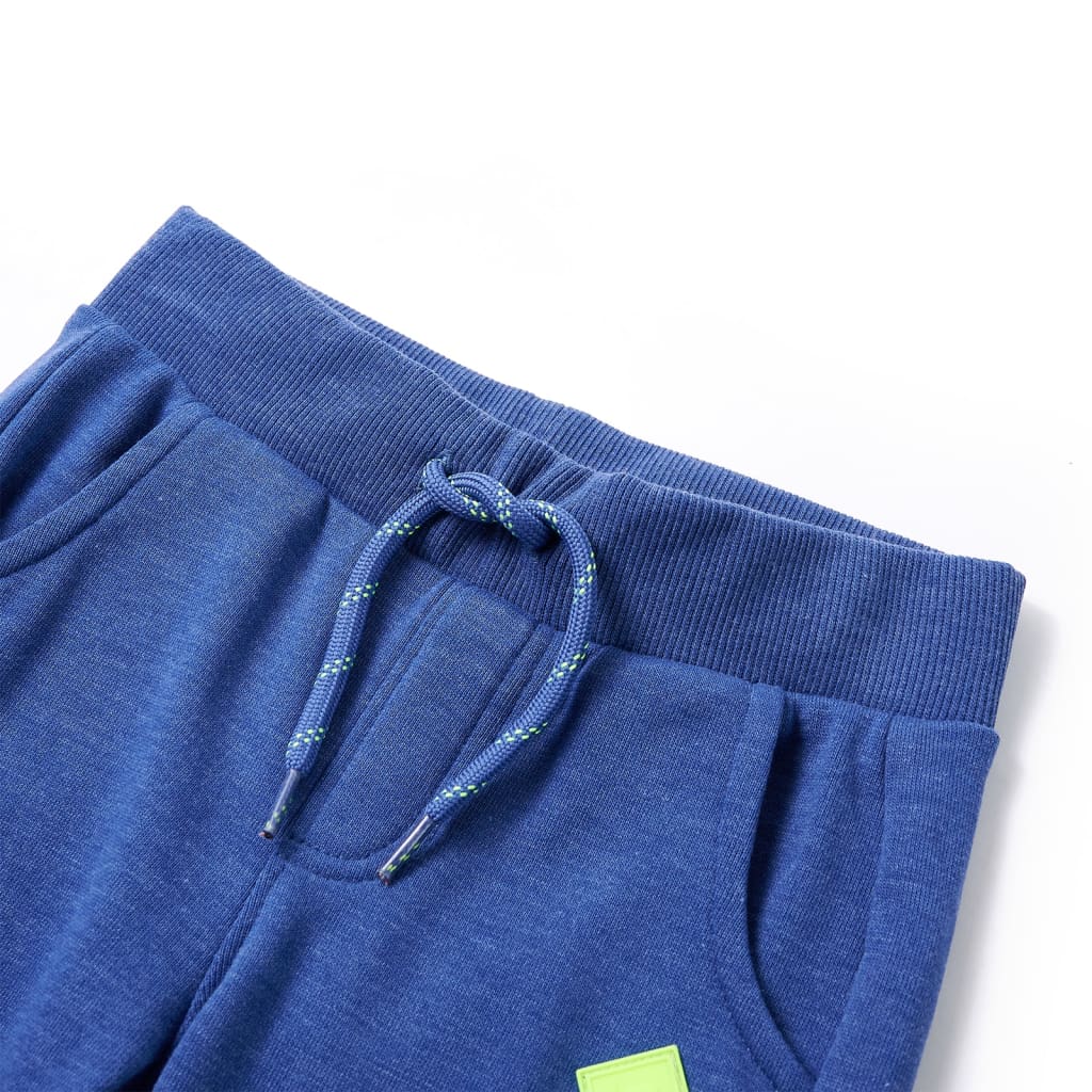Pantaloni de trening pentru copii, albastru melanj, 92