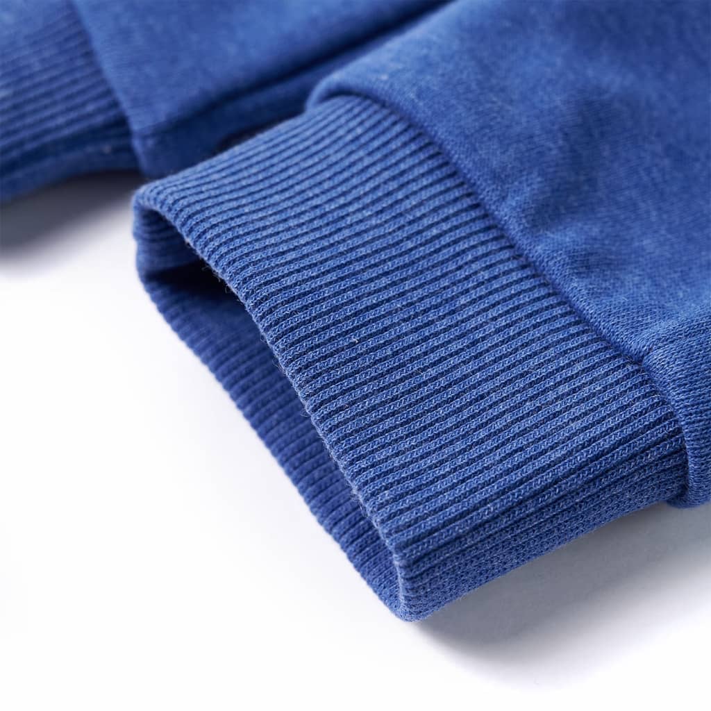Pantaloni de trening pentru copii, albastru melanj, 140 Pantaloni de trening pentru copii, albastru melanj, 140