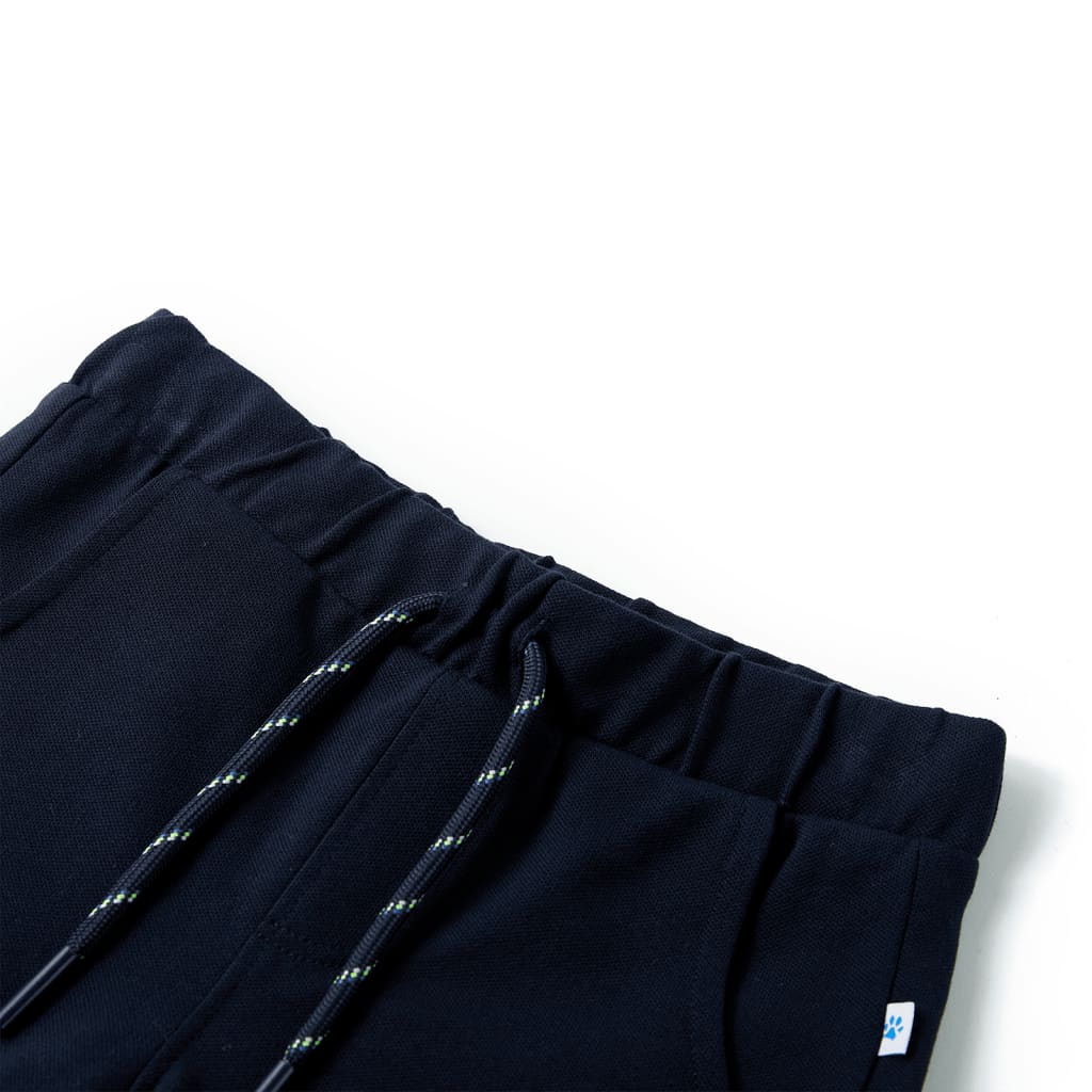 Pantaloni scurți pentru copii cu șnur, bleumarin, 92