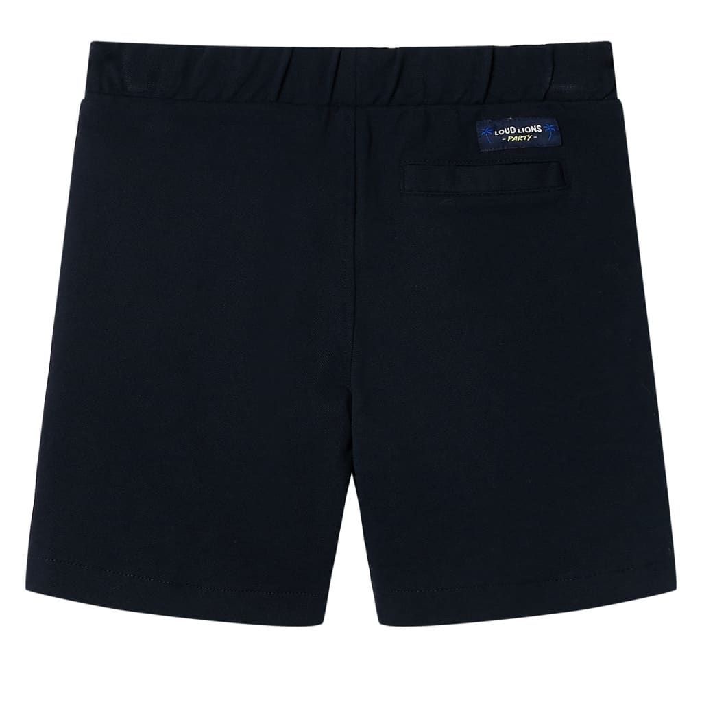 Pantaloni scurți pentru copii cu șnur, bleumarin, 140