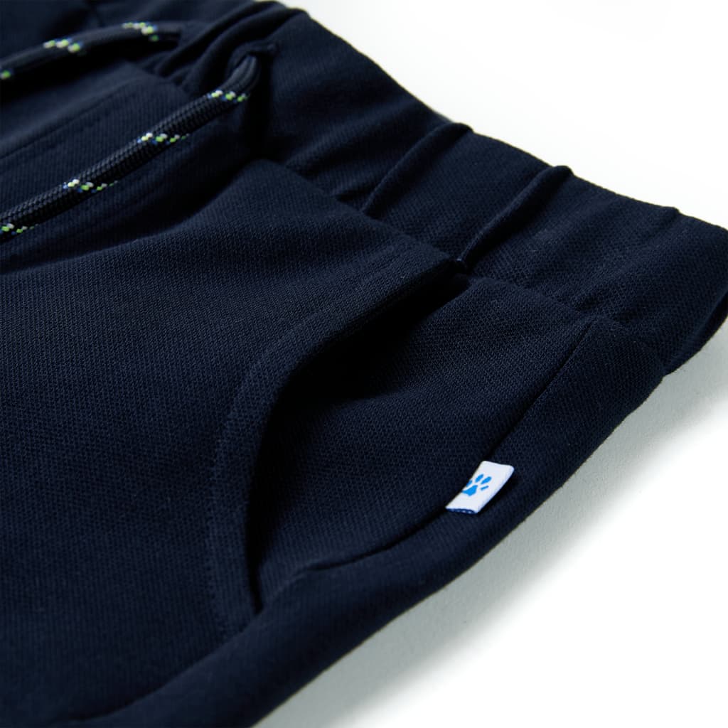 Pantaloni scurți pentru copii cu șnur, bleumarin, 140