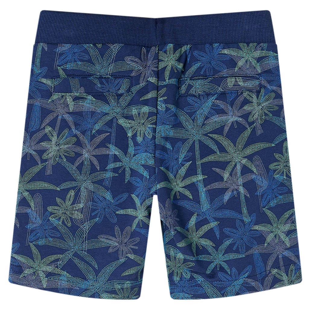 Pantaloni scurți pentru copii cu șnur, bleumarin, 128