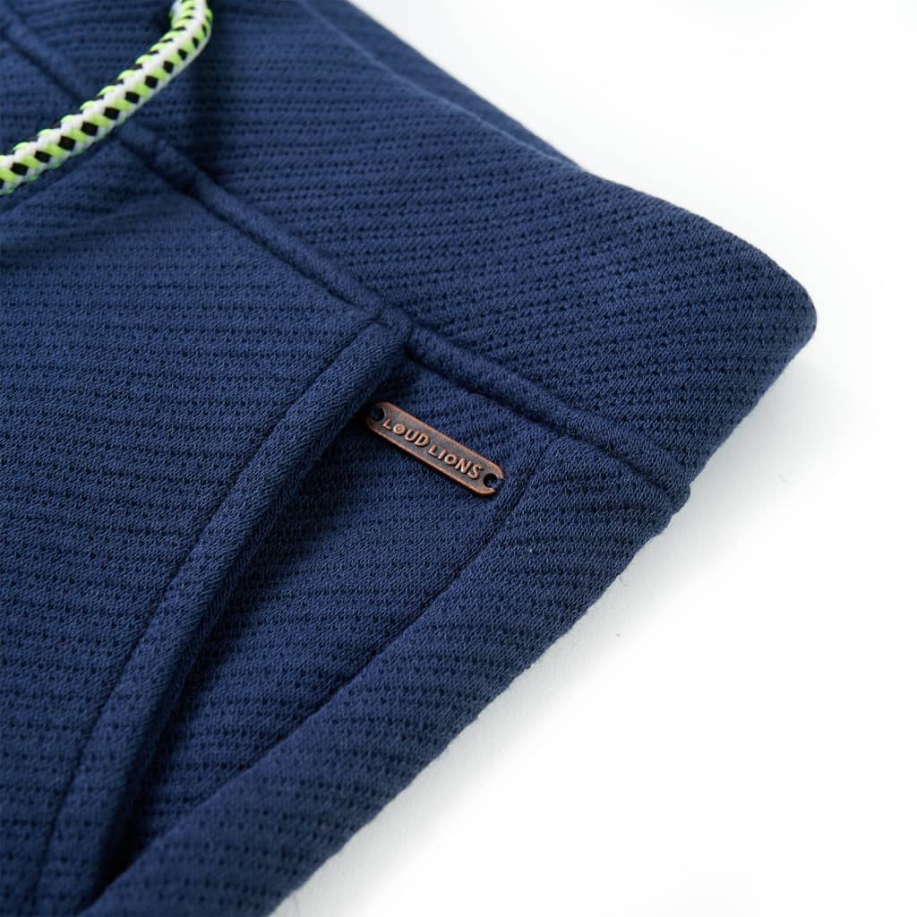 Pantaloni scurți pentru copii cu șnur, albastru închis, 104 Pantaloni scurți pentru copii cu șnur, albastru închis, 104