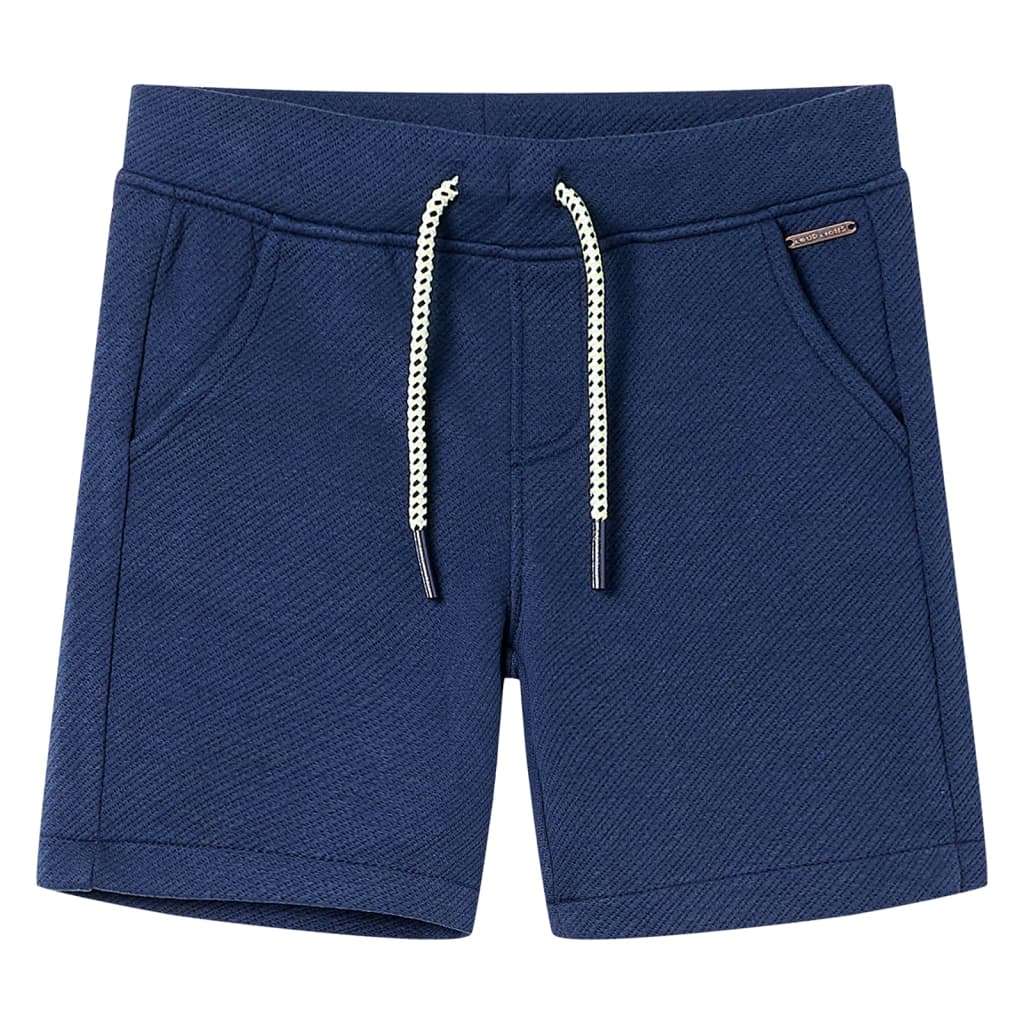 Pantaloni scurți pentru copii cu șnur, albastru închis, 104 Pantaloni scurți pentru copii cu șnur, albastru închis, 104