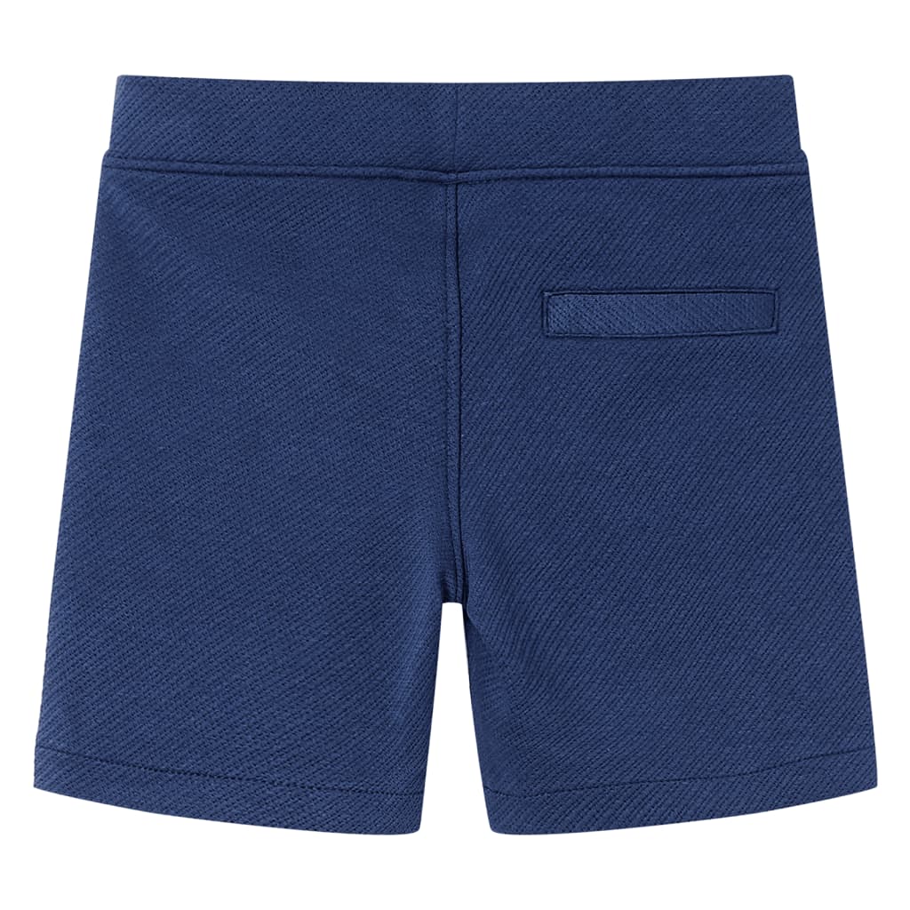 Pantaloni scurți pentru copii cu șnur, albastru închis, 140