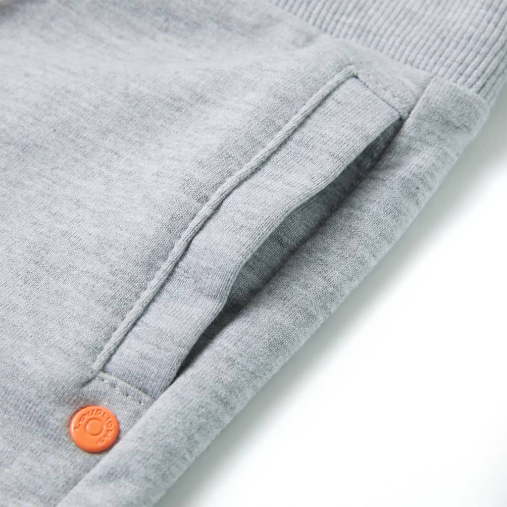 Pantaloni scurți pentru copii cu șnur, gri, 128
