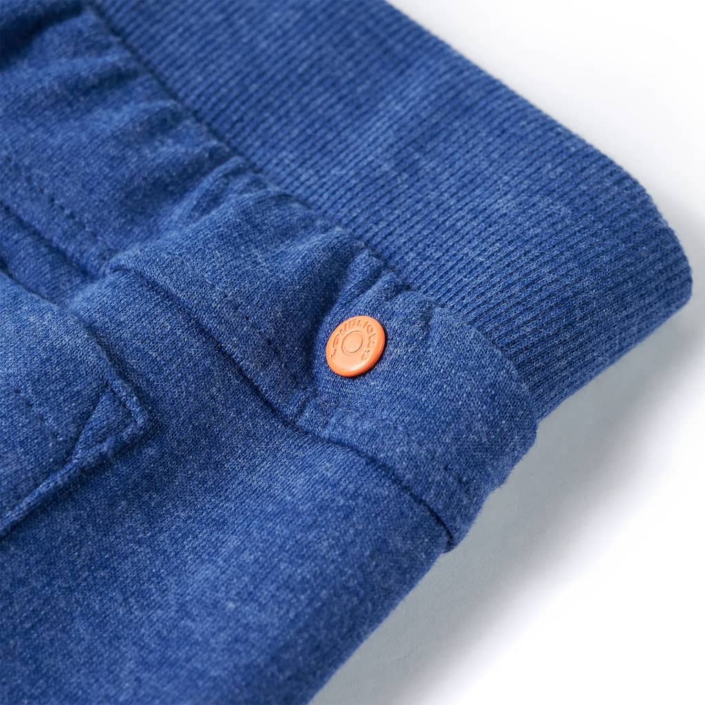 Pantaloni de trening pentru copii, albastru închis, 140 Pantaloni de trening pentru copii, albastru închis, 140