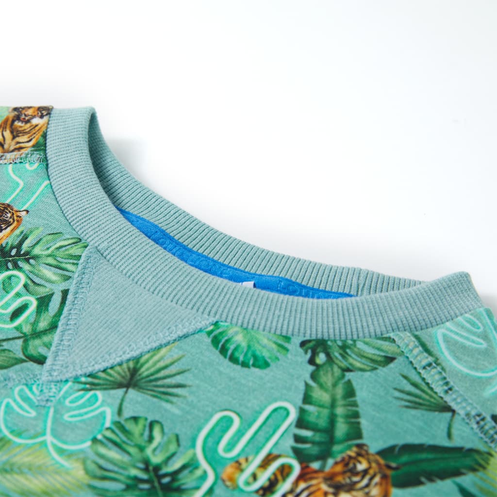 Bluzon pentru copii, verde melanj deschis, 92