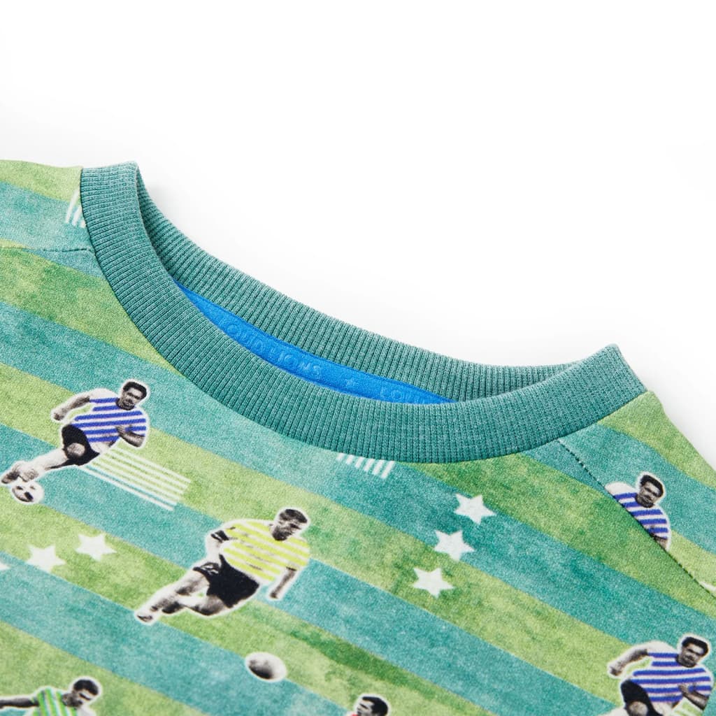 Bluzon pentru copii, verde melanj deschis, 140