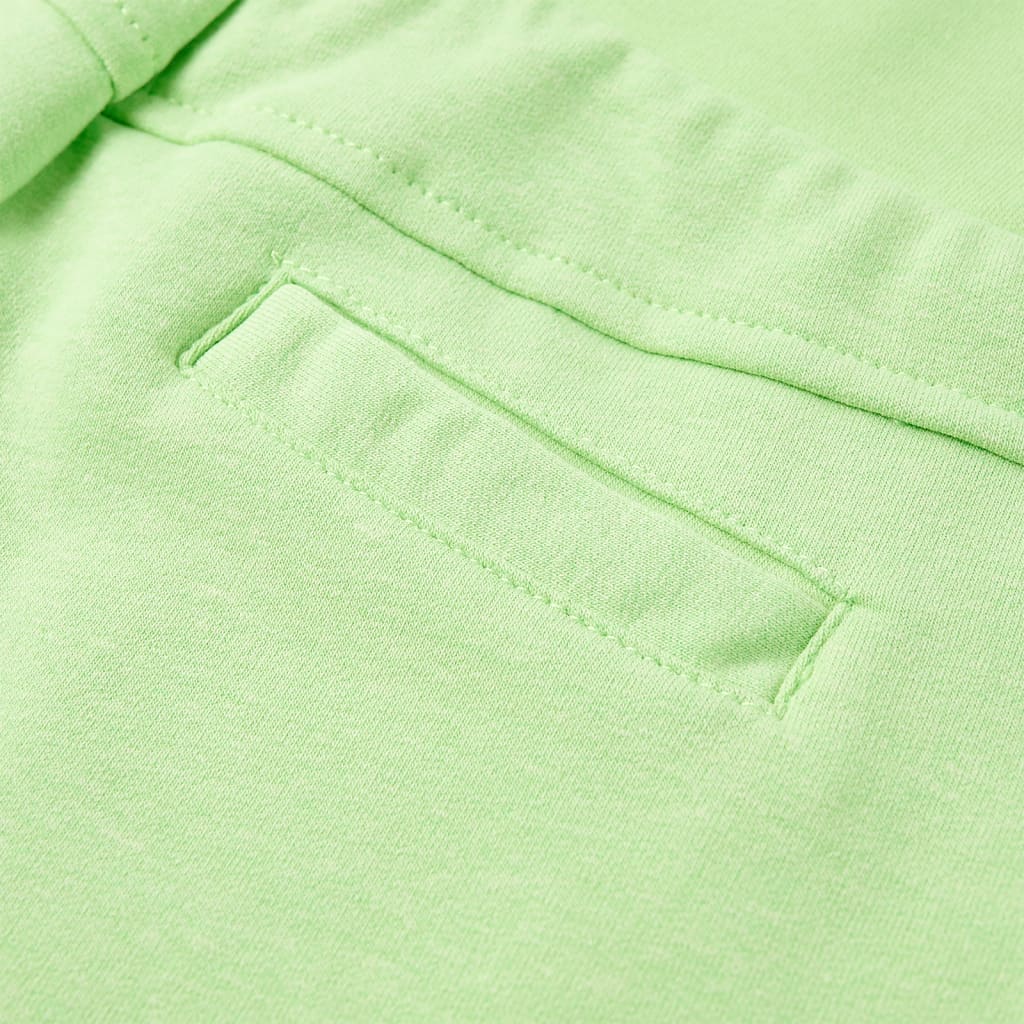 Pantaloni scurți pentru copii, verde fosforescent, 116