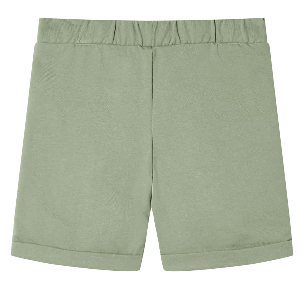 Pantaloni scurți pentru copii cu șnur, kaki deschis, 116