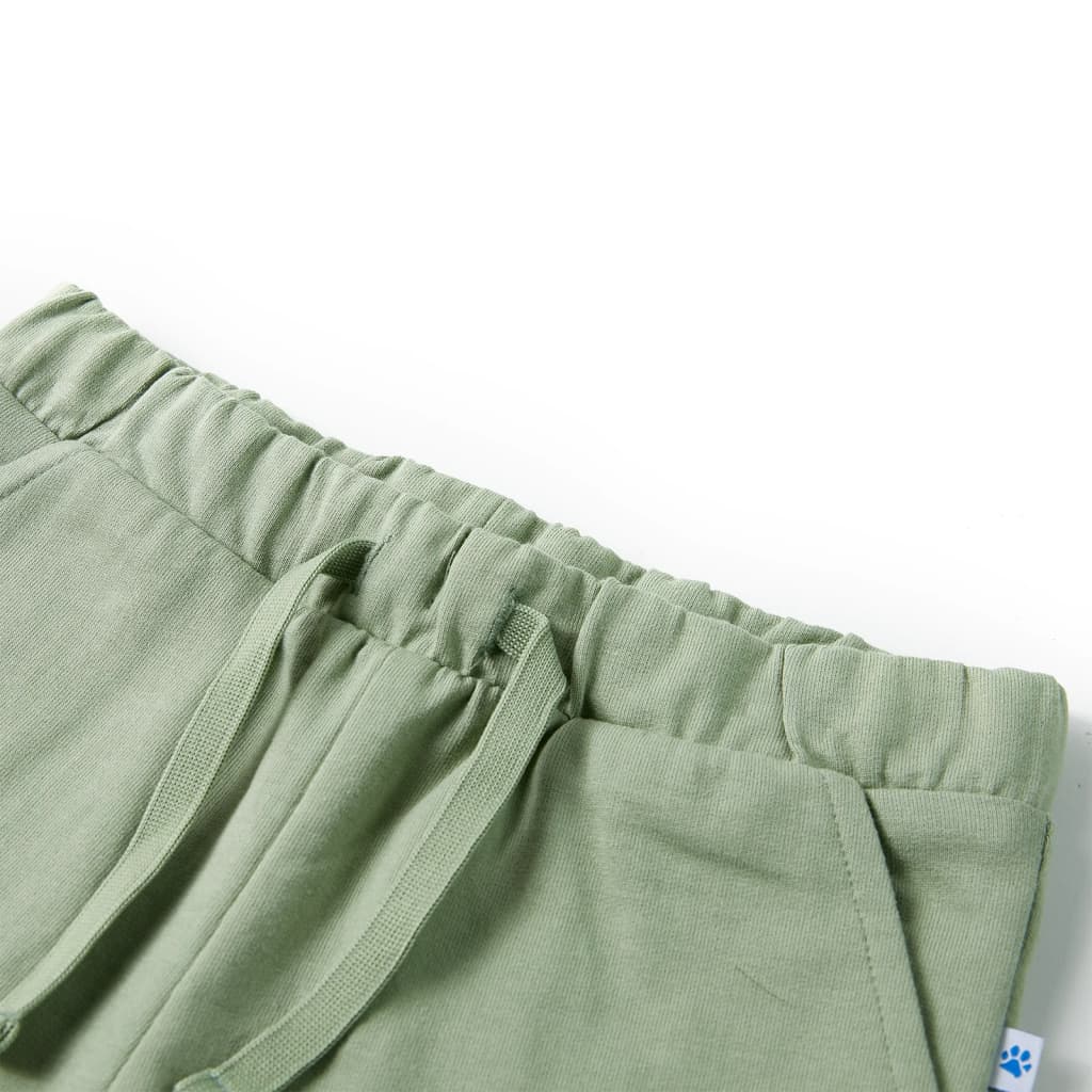 Pantaloni scurți pentru copii cu șnur, kaki deschis, 116