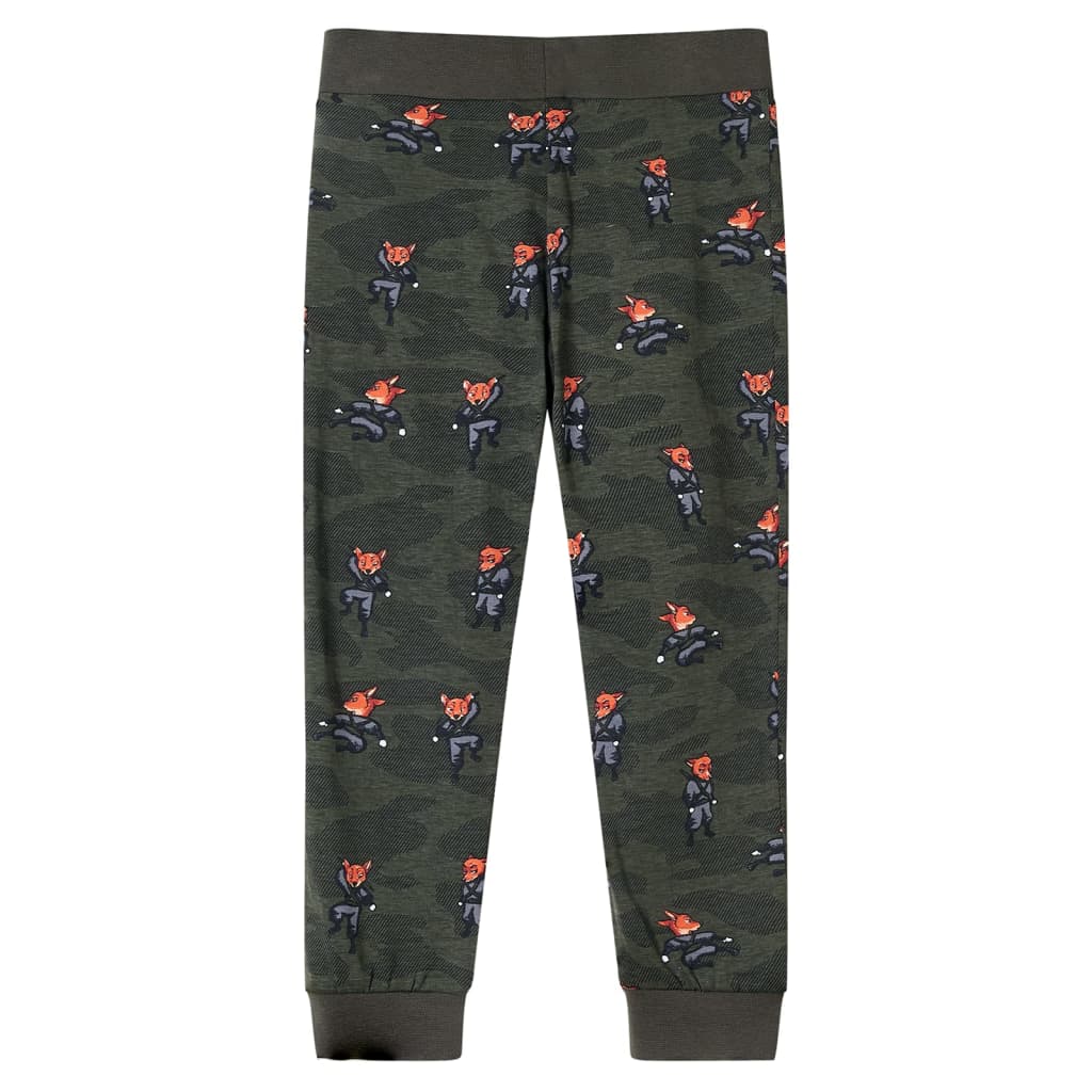 Pijamale pentru copii cu mâneci lungi ninja kaki 140