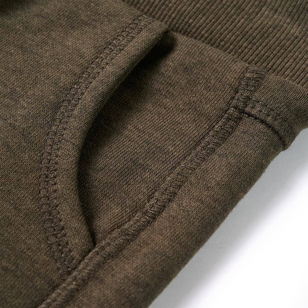Pantaloni de trening pentru copii, kaki melanj, 92 Pantaloni de trening pentru copii, kaki melanj, 92