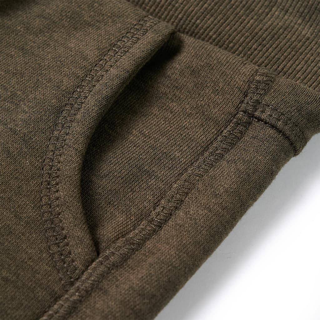 Pantaloni de trening pentru copii, kaki melanj, 116 Pantaloni de trening pentru copii, kaki melanj, 116