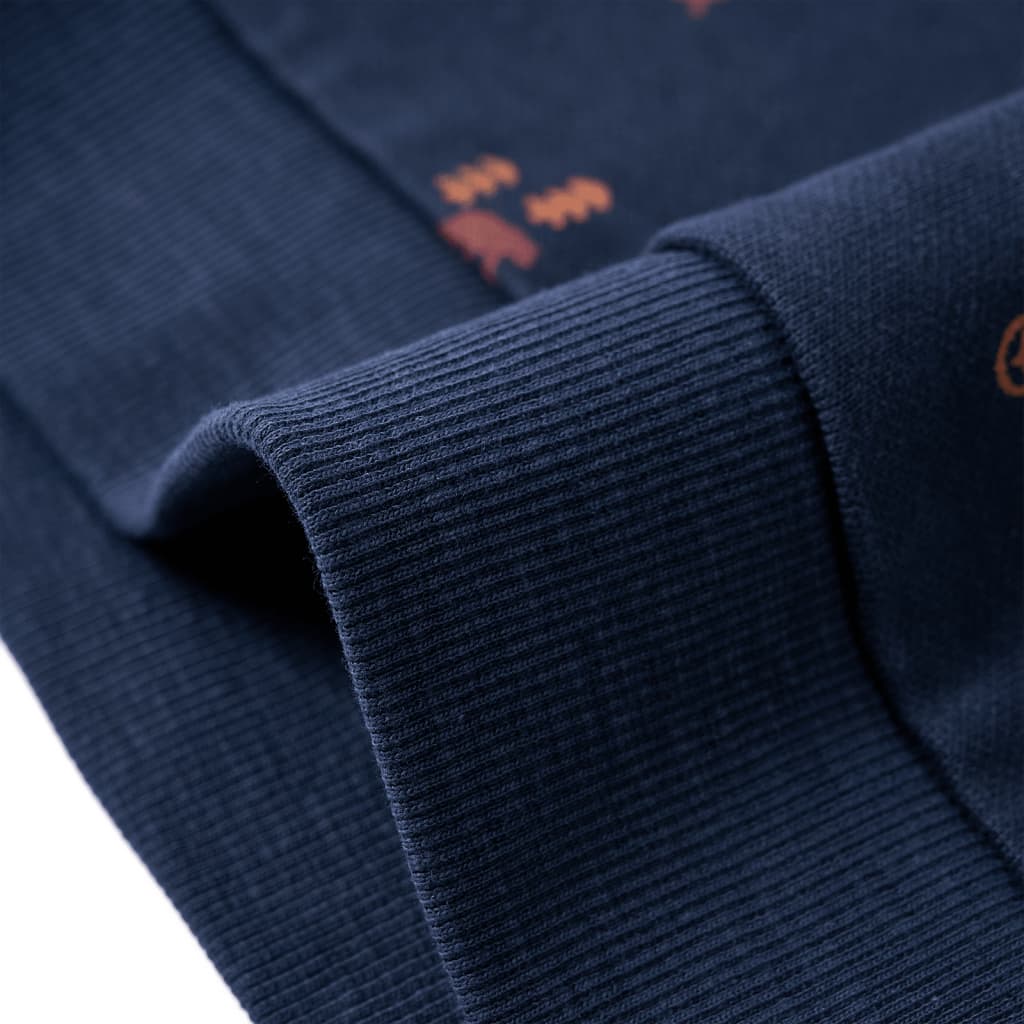 Bluzon pentru copii, bleumarin melanj, 140