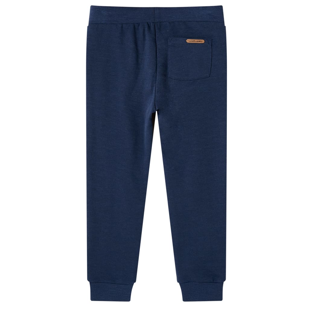 Pantaloni de trening pentru copii, bleumarin melanj, 92 Pantaloni de trening pentru copii, bleumarin melanj, 92