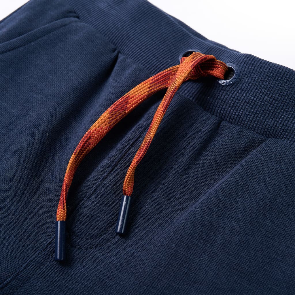 Pantaloni de trening pentru copii, bleumarin melanj, 104 Pantaloni de trening pentru copii, bleumarin melanj, 104