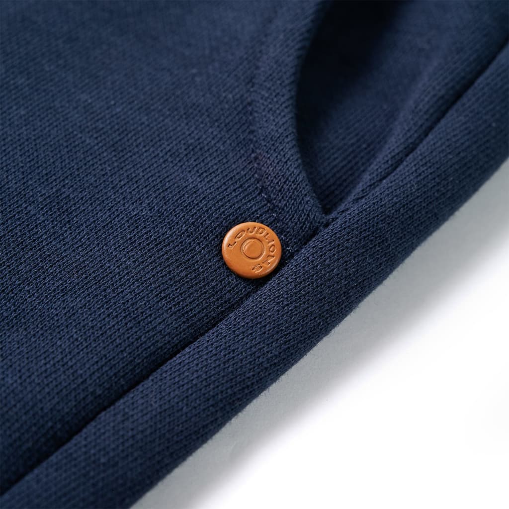 Pantaloni de trening pentru copii, bleumarin melanj, 104 Pantaloni de trening pentru copii, bleumarin melanj, 104