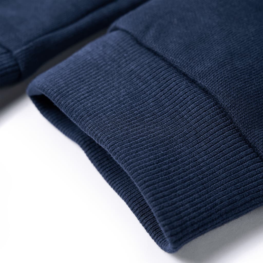 Pantaloni de trening pentru copii, bleumarin melanj, 128 Pantaloni de trening pentru copii, bleumarin melanj, 128