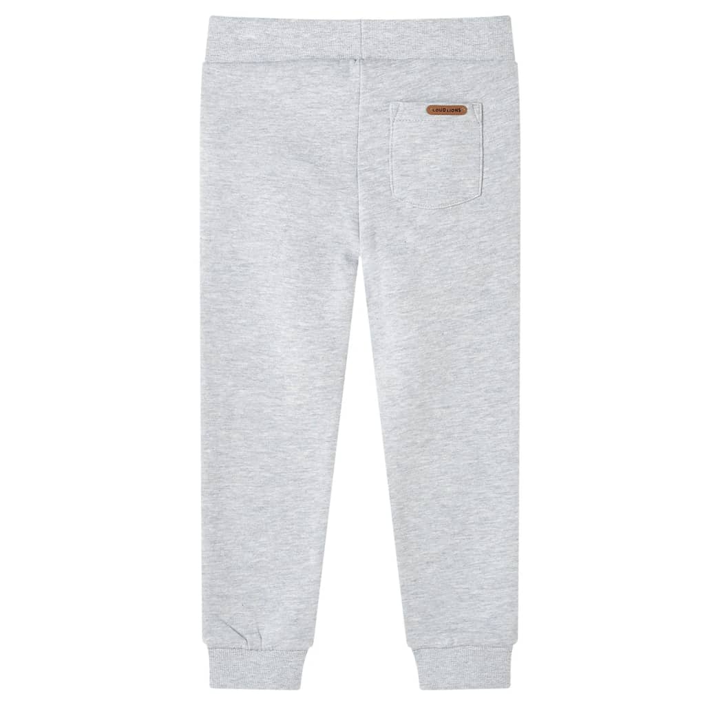 Pantaloni de trening pentru copii, gri melanj, 92 Pantaloni de trening pentru copii, gri melanj, 92