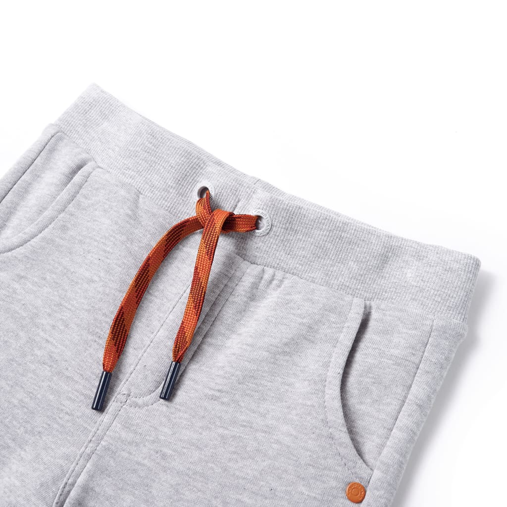 Pantaloni de trening pentru copii, gri melanj, 92 Pantaloni de trening pentru copii, gri melanj, 92
